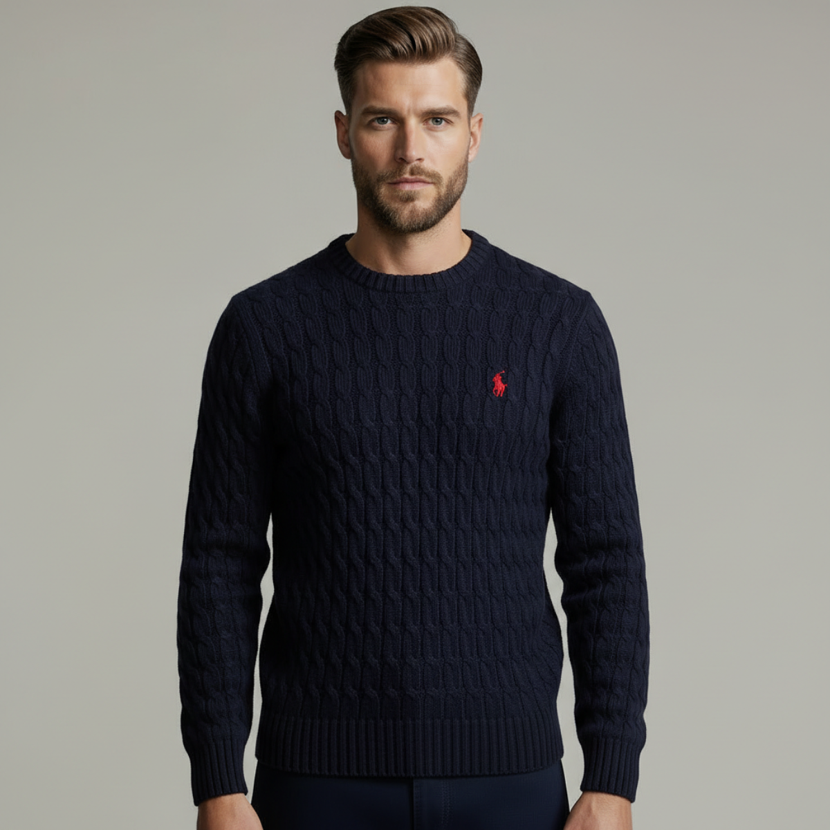 DRAKO | CABLE-KNIT COTTON SWEATER