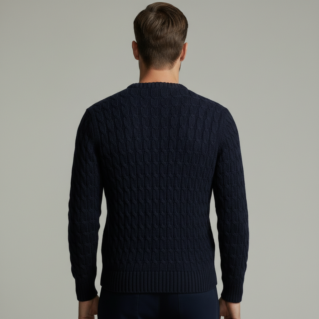 DRAKO | CABLE-KNIT COTTON SWEATER