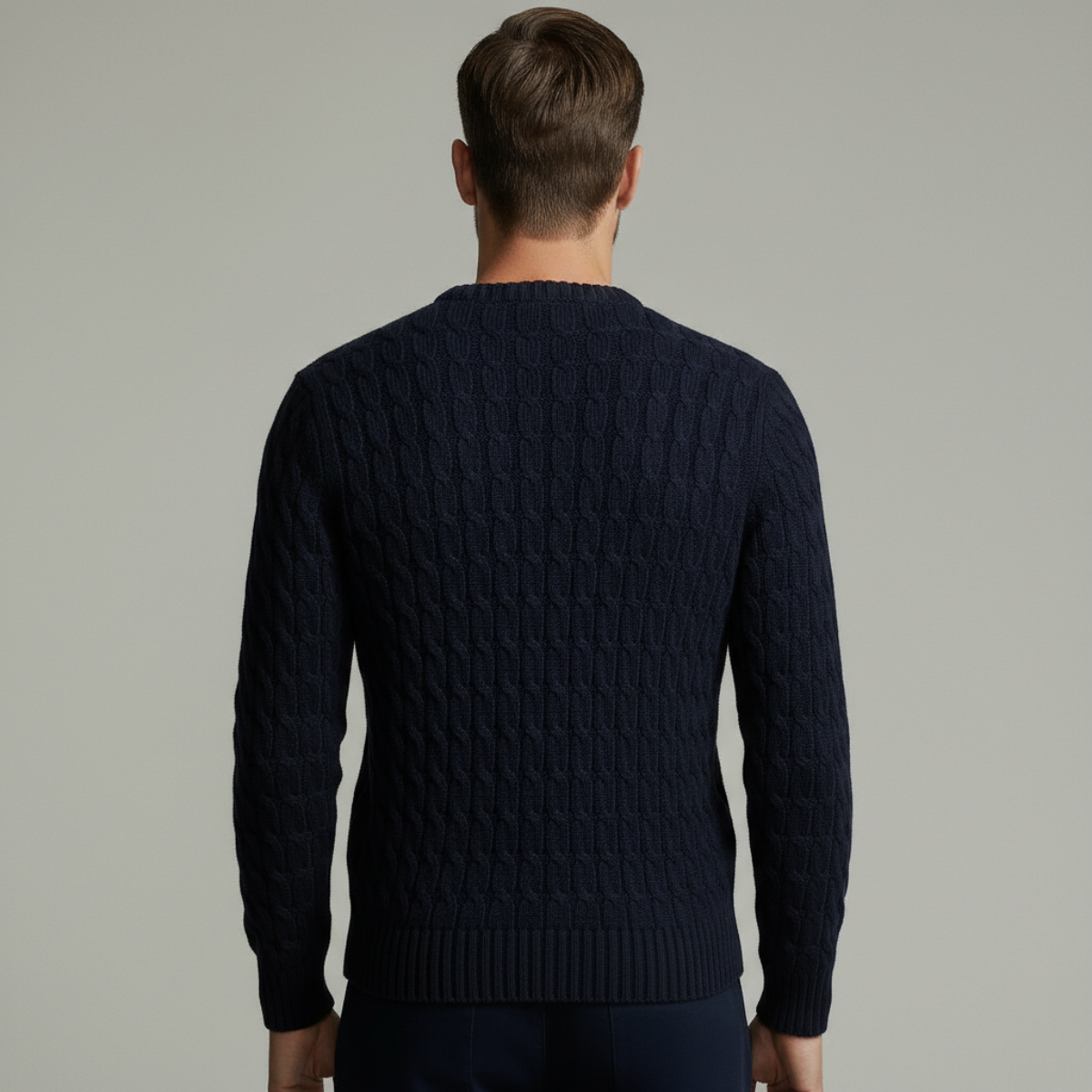 DRAKO | CABLE-KNIT COTTON SWEATER