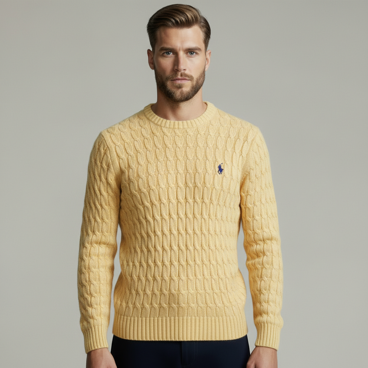DRAKO | CABLE-KNIT COTTON SWEATER