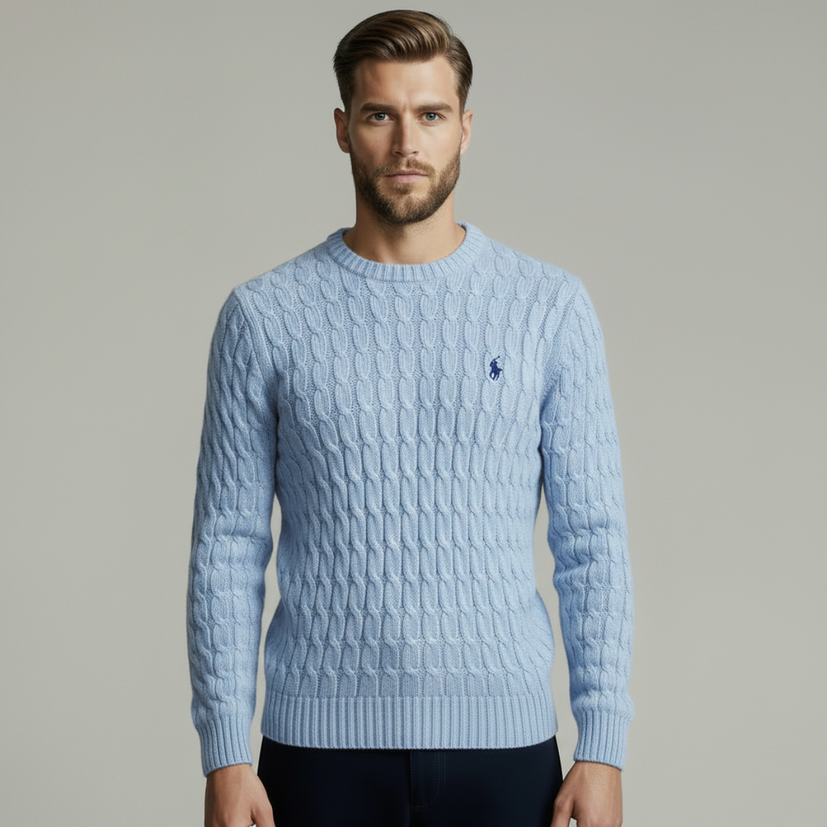DRAKO | CABLE-KNIT COTTON SWEATER