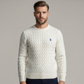 DRAKO | CABLE-KNIT COTTON SWEATER