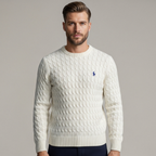 DRAKO | CABLE-KNIT COTTON SWEATER