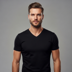 DRAKO | Core V-Neck Tee – Black