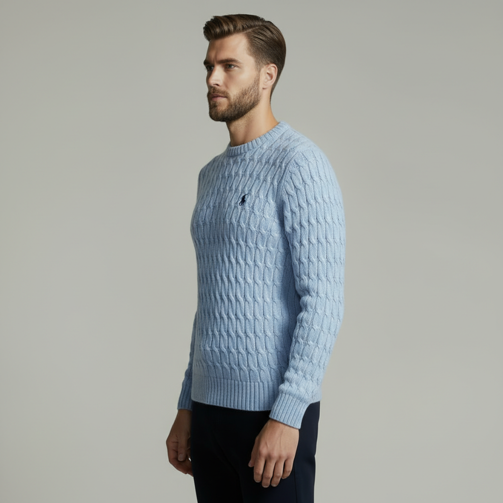 DRAKO | CABLE-KNIT COTTON SWEATER