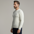 DRAKO | CABLE-KNIT COTTON SWEATER