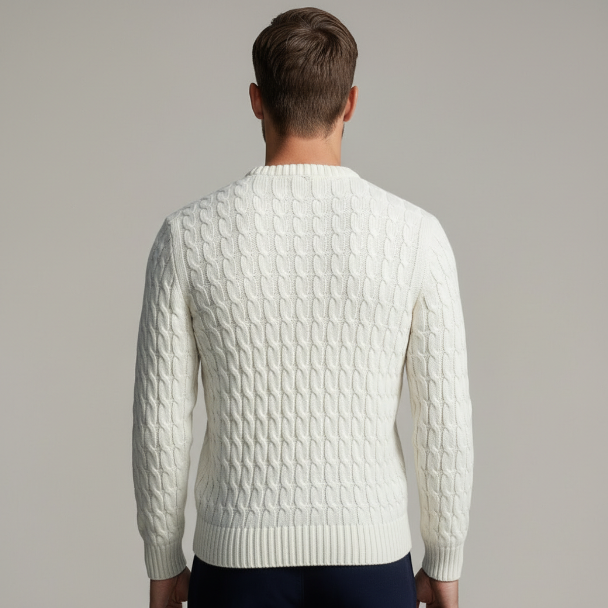 DRAKO | CABLE-KNIT COTTON SWEATER