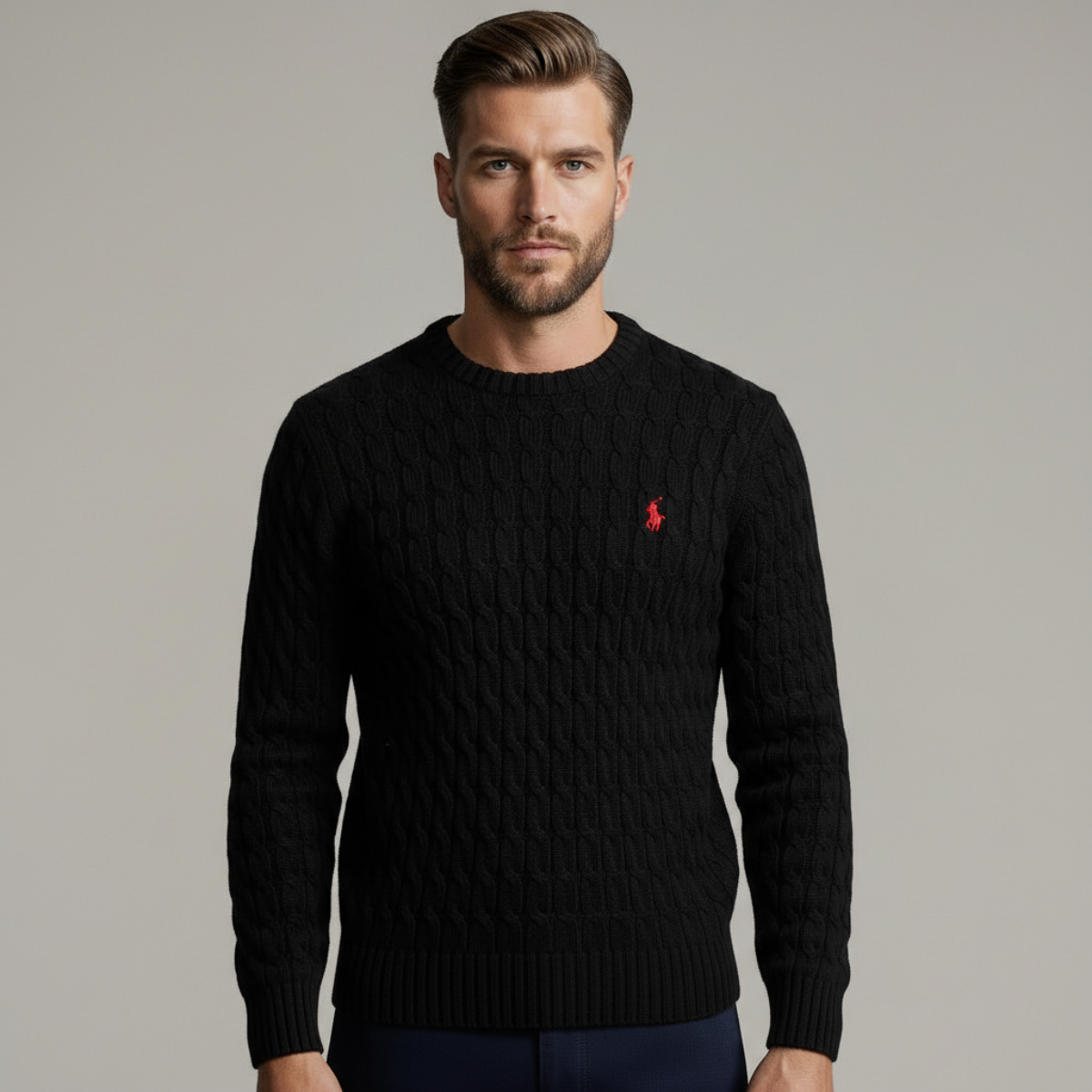 DRAKO | CABLE-KNIT COTTON SWEATER