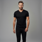 DRAKO | Core V-Neck Tee – Black