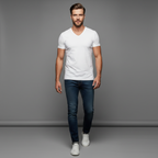 DRAKO | Core V-Neck Tee – White