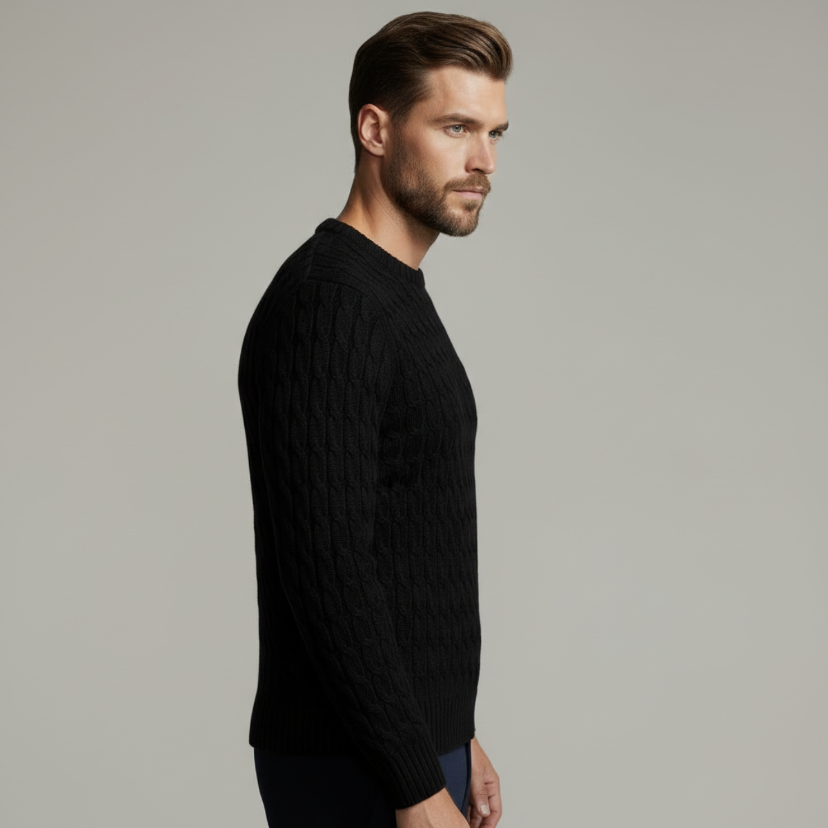 DRAKO | CABLE-KNIT COTTON SWEATER