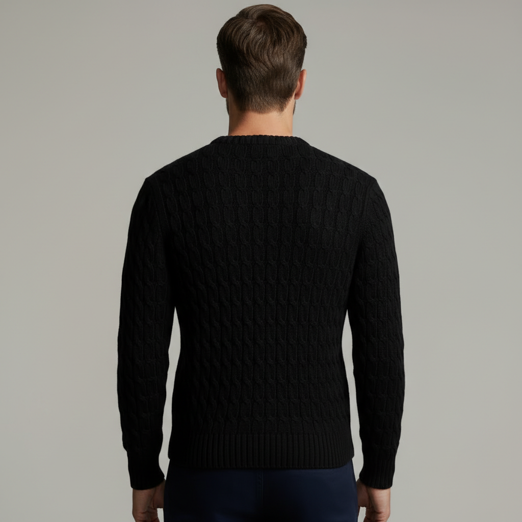 DRAKO | CABLE-KNIT COTTON SWEATER