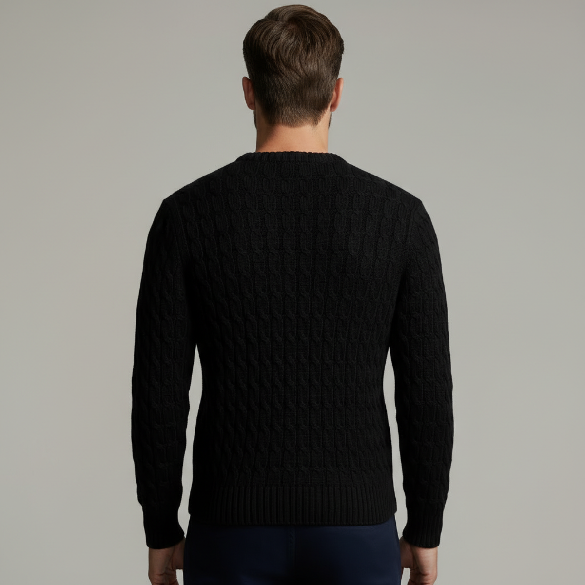 DRAKO | CABLE-KNIT COTTON SWEATER