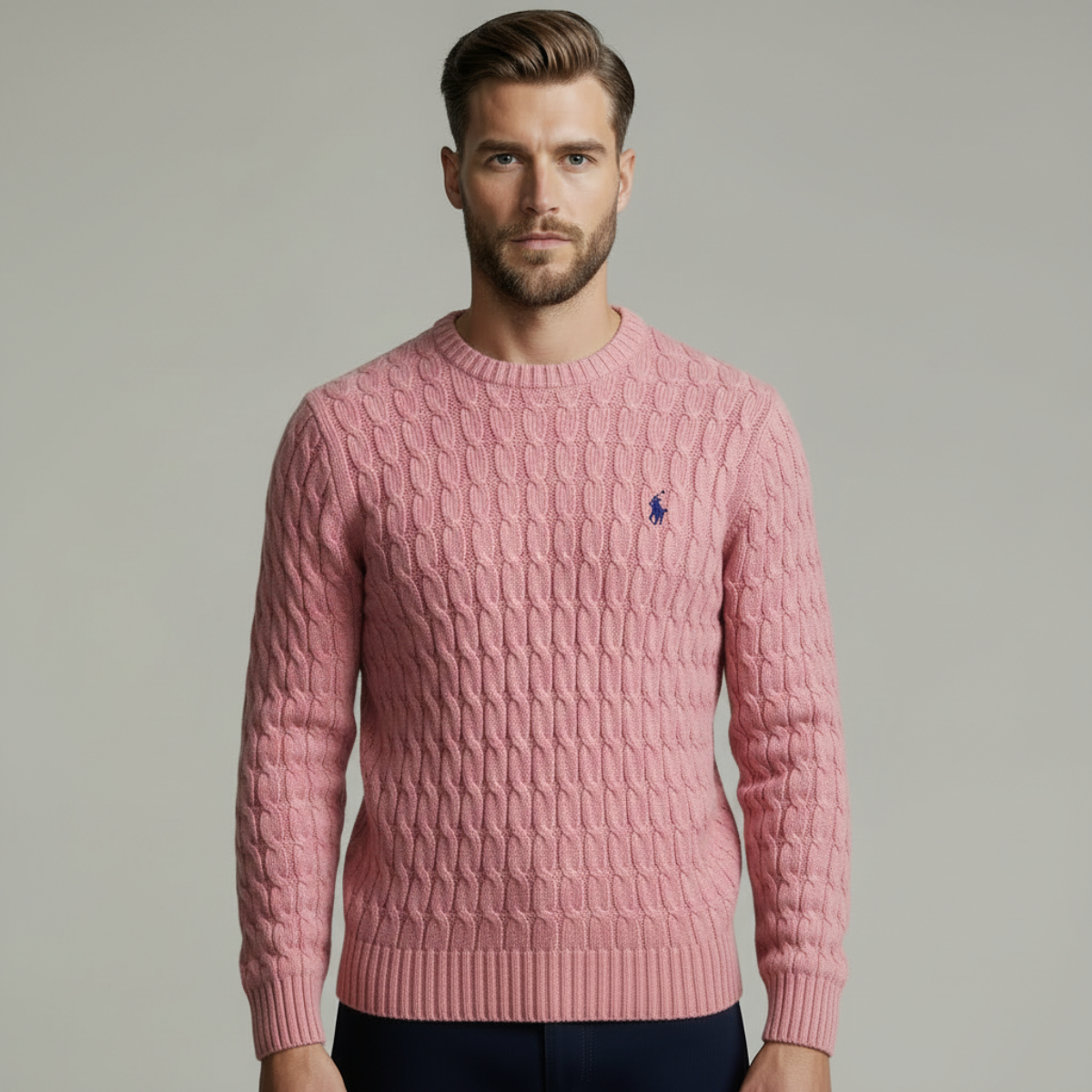 DRAKO | CABLE-KNIT COTTON SWEATER