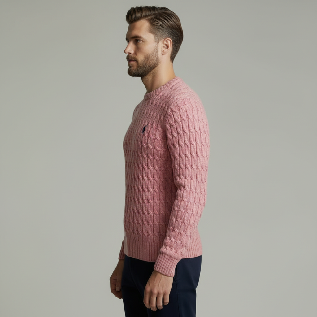 DRAKO | CABLE-KNIT COTTON SWEATER
